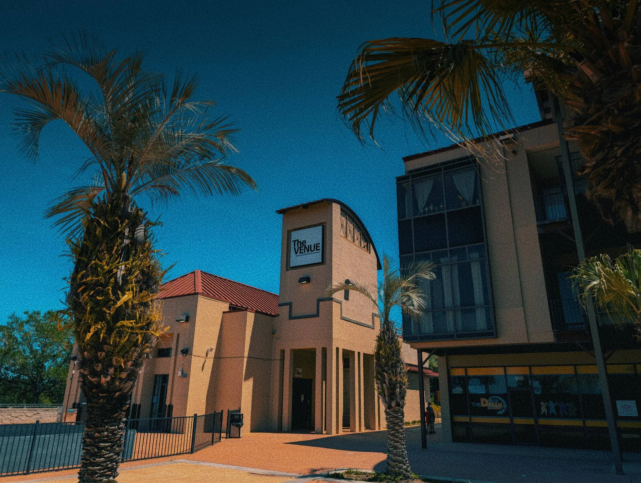 Outdoor view of The Venue Clermont building